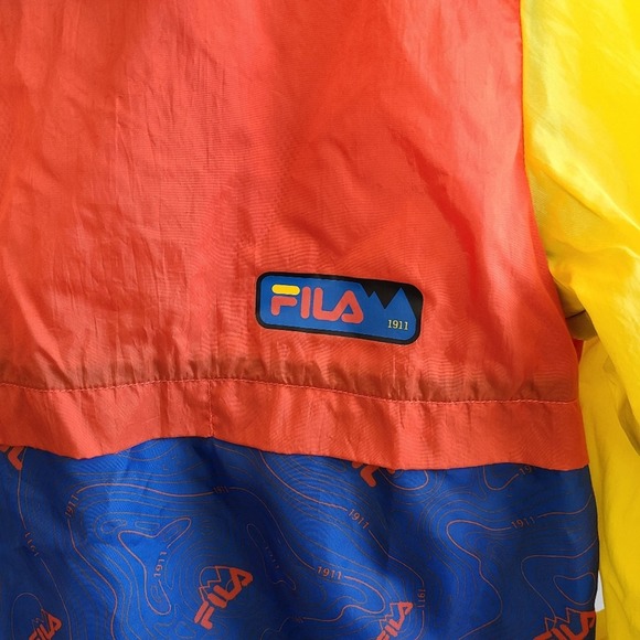 Fila Men's Terrain Anorak Colorblock Retro Windbreaker Hoodie SZ M - Picture 4 of 13